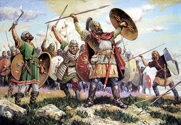 BatecsClassics's tweet photo. Més #etimologies de la #guerra. Durant l’edat mitjana, al camp de batalla, els visigots “robaven” la “roba” com a botí de guerra. Obr enfilall: https://t.co/gFM1CALhVb