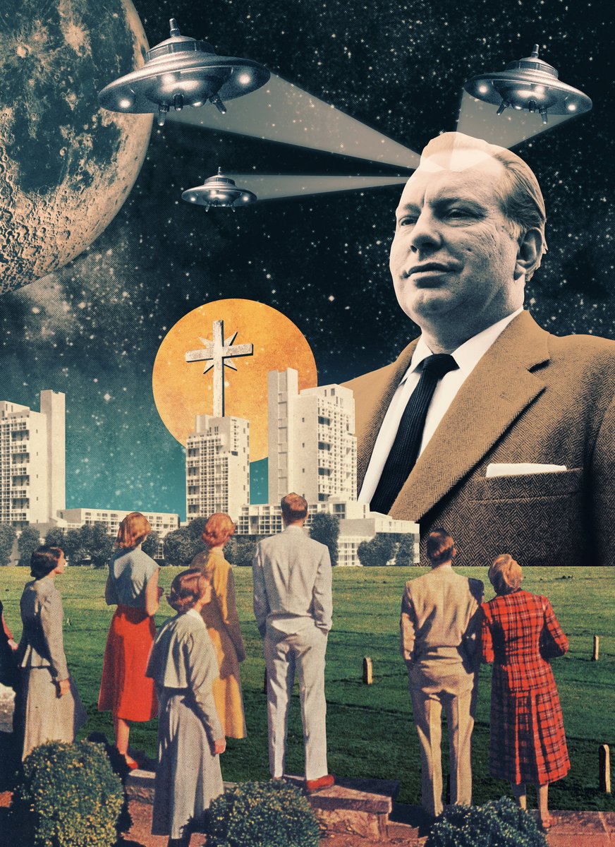 JamieDeWolf's tweet photo. Happy 111th birthday to my great grandad L. Ron Hubbard. He's somewhere out in space, marshalling forces against the Galactic Federation. Meanwhile on Earth, @TonyOrtega94 gathered a roll call of heroes to celebrate. https://t.co/ILbOVJFE1h https://t.co/m6vifRr5ca