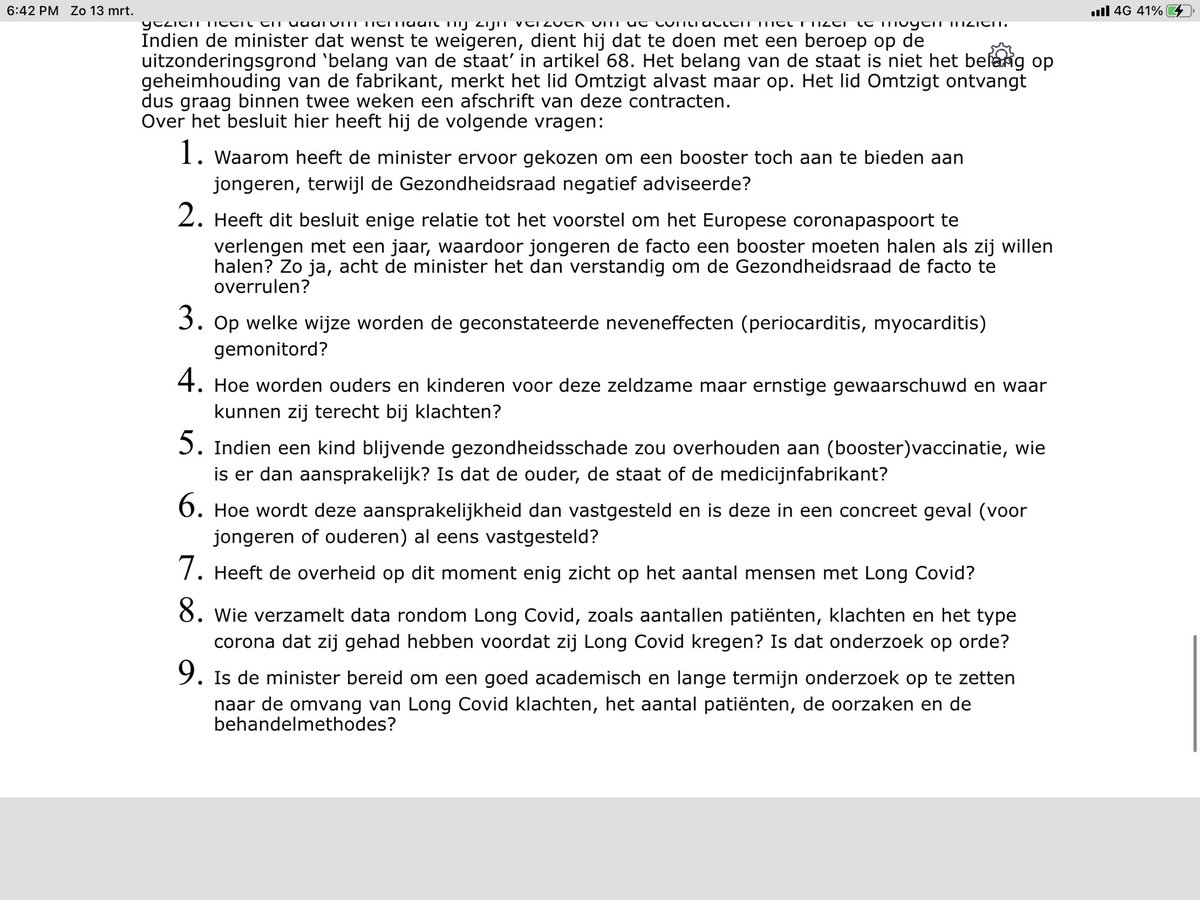 PieterOmtzigt's tweet photo. En kinderen 12-17 (die geen onderliggende aandoeningen hebben) moeten ook een booster gaan halen voor een groen vinkje
Kamer zei: doet dat nu niet
Ik heb vrijdag deze vragen gesteld
(4) https://t.co/iaCX2olB1c