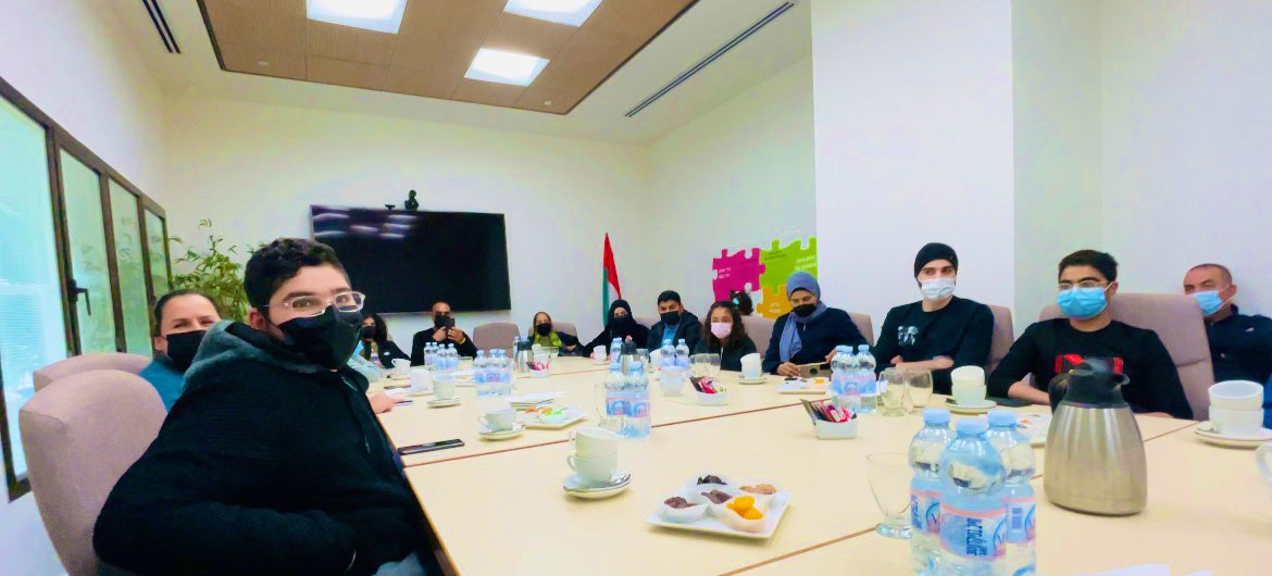 UAEinIsrael's tweet photo. In a few days these children will fly to the UAE. Today @AmbAlKhaja, @Esawifr and the Director of Schneider Hospital @EHarlev celebrated together in making this dream a reality, with help and facilitation from @UAEinIsrael. https://t.co/eEEdwMdOoQ