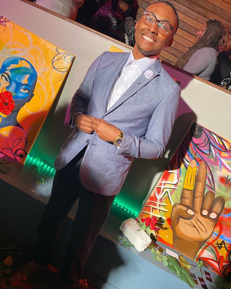 DuEnvironmental's tweet photo. I welcome the new DU Environmental 
Anthony Brooks-Ervin (President/Founder)
Junior Biology Major his flower is the cornflower 
#plantaflowerday https://t.co/HAs6Tmk41X