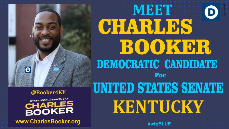 Debatthebeach_'s tweet photo. KY, vote for CHARLES BOOKER for the Senate

He attended Univ of Louisville &amp; Brandeis School of Law 🎓

He is running a grassroots campaign against Trump sycophant
Rand Paul

He is invested in Gun Safety🔆Unions🔆Voting Rights🔆And More

Follow, RT
@Booker4Senate 

#Vote
#wtpBLUE https://t.co/gPZXQDe7nh