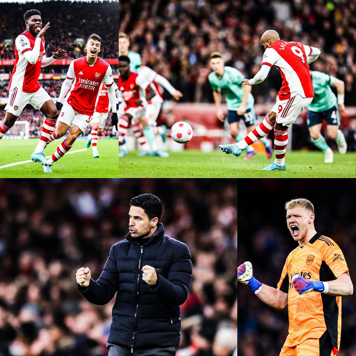 now_arsenaI's tweet photo. FT: Arsenal 2-0 Leicester

Three points, a clean sheet &amp; that makes it 5 wins in a row for the Gunners at such a crucial point of the season! We’re flying, the performances are brilliant but professional &amp; we’re back in the top four with 12 cup finals left to play…

Thoughts?🤔 https://t.co/zxcV7eOiSa