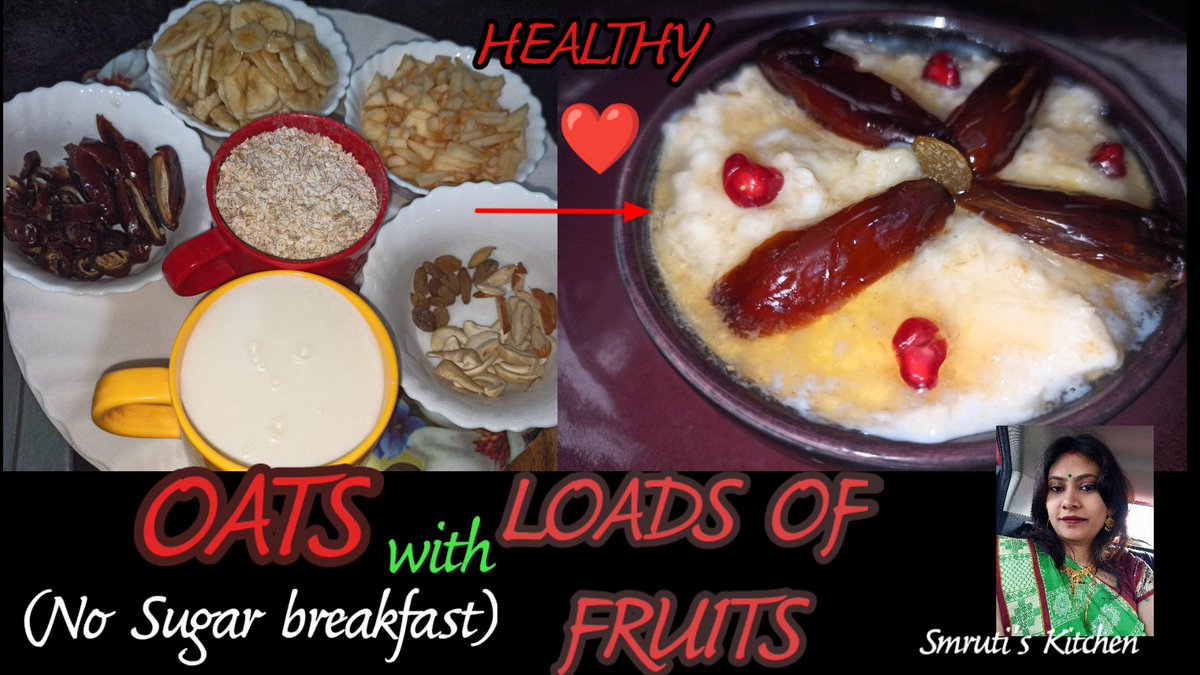 SmrutiKitchen's tweet photo. Let's make a healthy breakfast out of OATS//Oats Recipe//Healthy breakfast//Smruti's Kitchen
https://t.co/dXzRiSAv4D https://t.co/qa04wGrJvD
