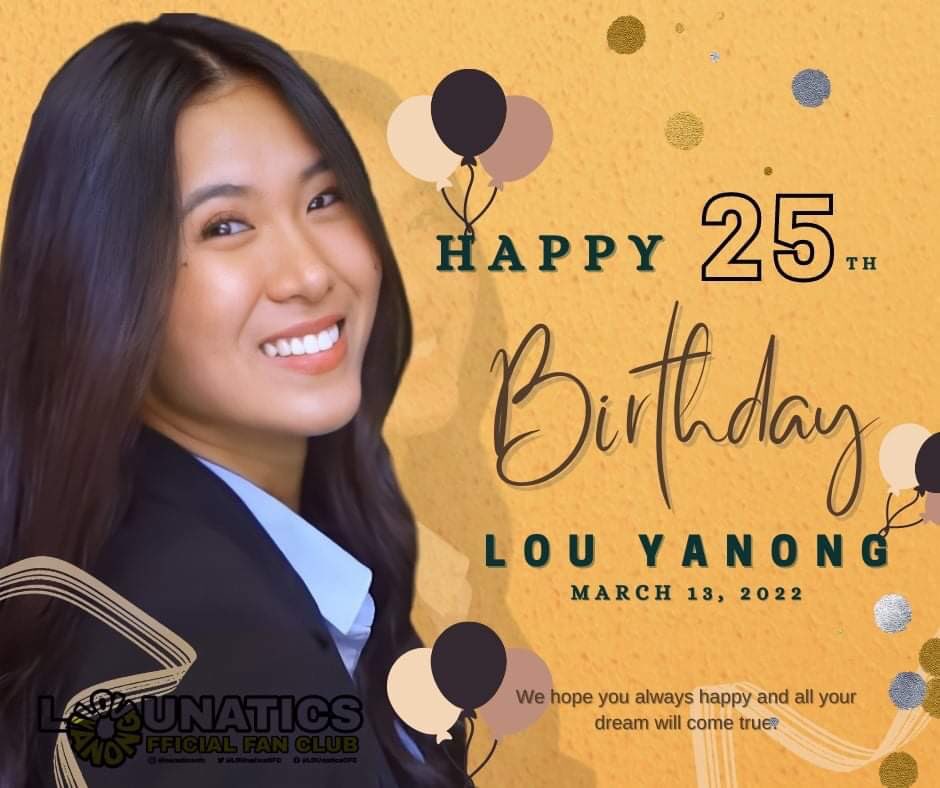 “Be happy! Today is the day you were brought into this world to be a blessing and inspiration to the people around you! You are a wonderful person! May you be given more birthdays to fulfill all of your dreams!”

Happy Birthday Lou 🎉

We LOUve you 😘
<a href="/louyanong/">Lou Yanong</a> 

-LOUnatics