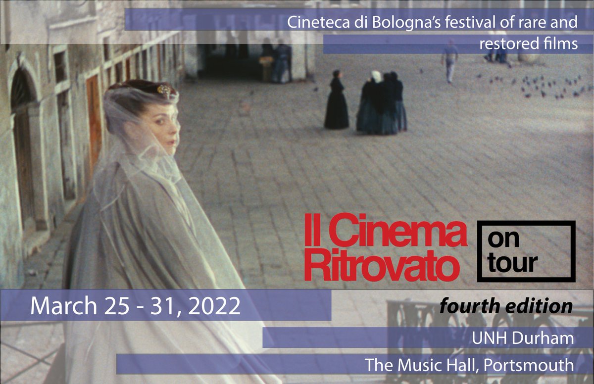 CinemaNh's tweet photo. Check out the 2022 lineup and schedule! March 25-27 at THE MUSIC HALL and March 28-31 at UNH! All UNH screenings FREE and open to the public. Music Hall screenings free for UNH students. See link in bio for more information! #cinemaritrovatonh #unhitalian https://t.co/oSJvbprN9a