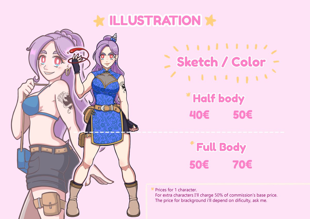NathKSun's tweet photo. ✨⭐️🌟COMMISSIONS OPEN🌟⭐️✨

I open  my commissions again!!

➡️Payment by Paypal
➡️Examples and details below!!
➡️DM for any question or suggestion!!

⬇️⬇️⬇️ https://t.co/RKKjdfNtiY