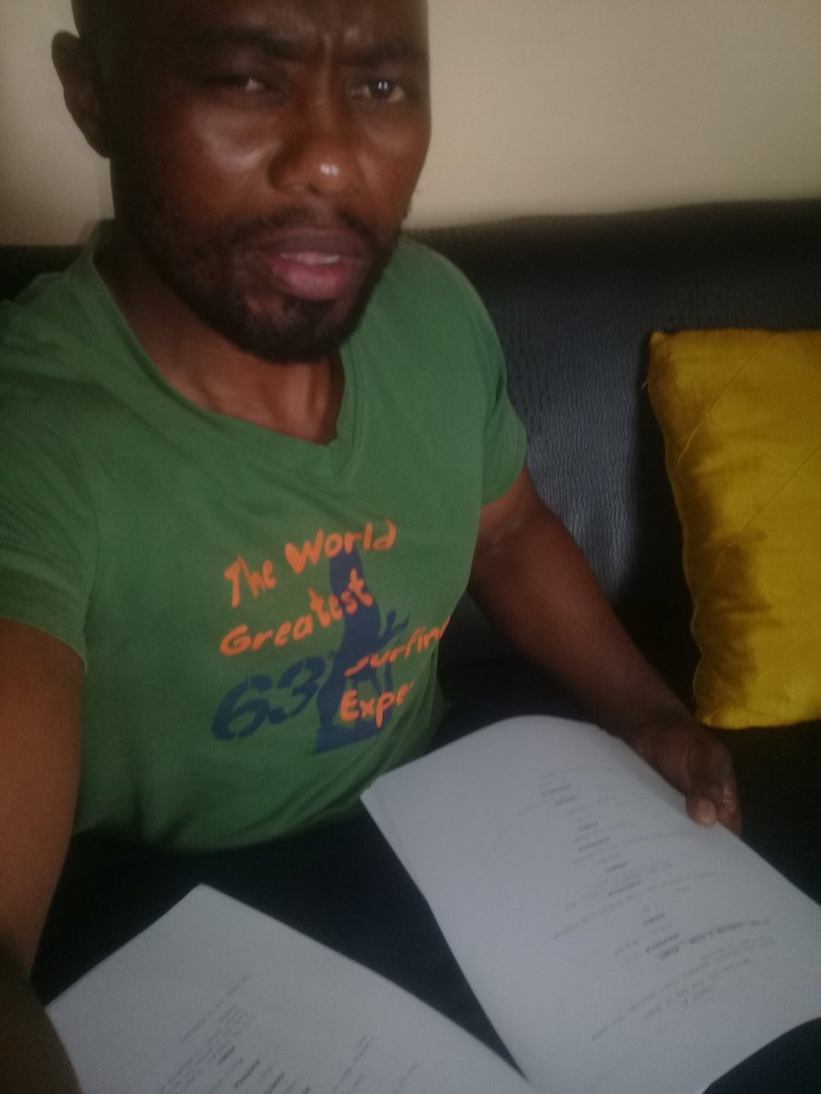 sazimaqoqa's tweet photo. I m rehearsing my Script for tomorrow 🎬🎬 https://t.co/LAbYKZBrPn