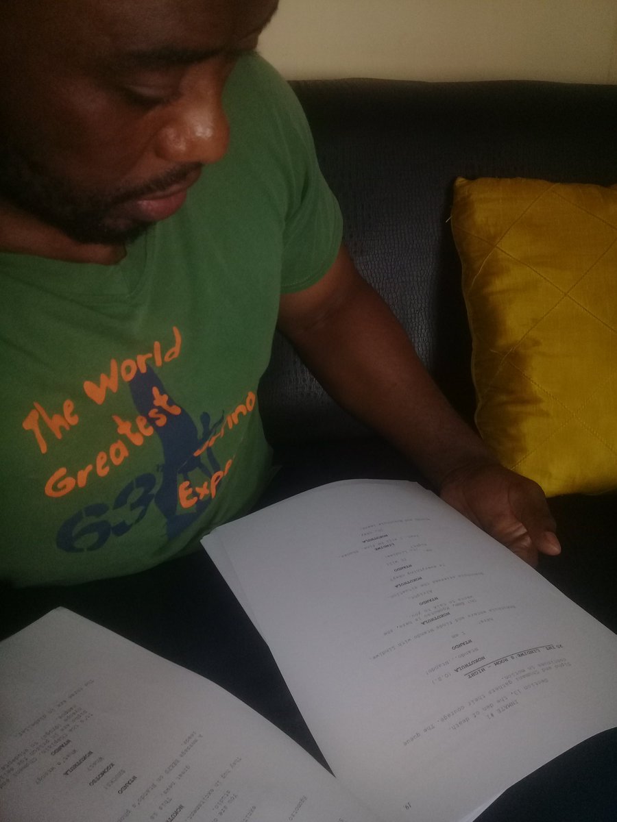 sazimaqoqa's tweet photo. I m rehearsing my Script for tomorrow 🎬🎬 https://t.co/LAbYKZBrPn
