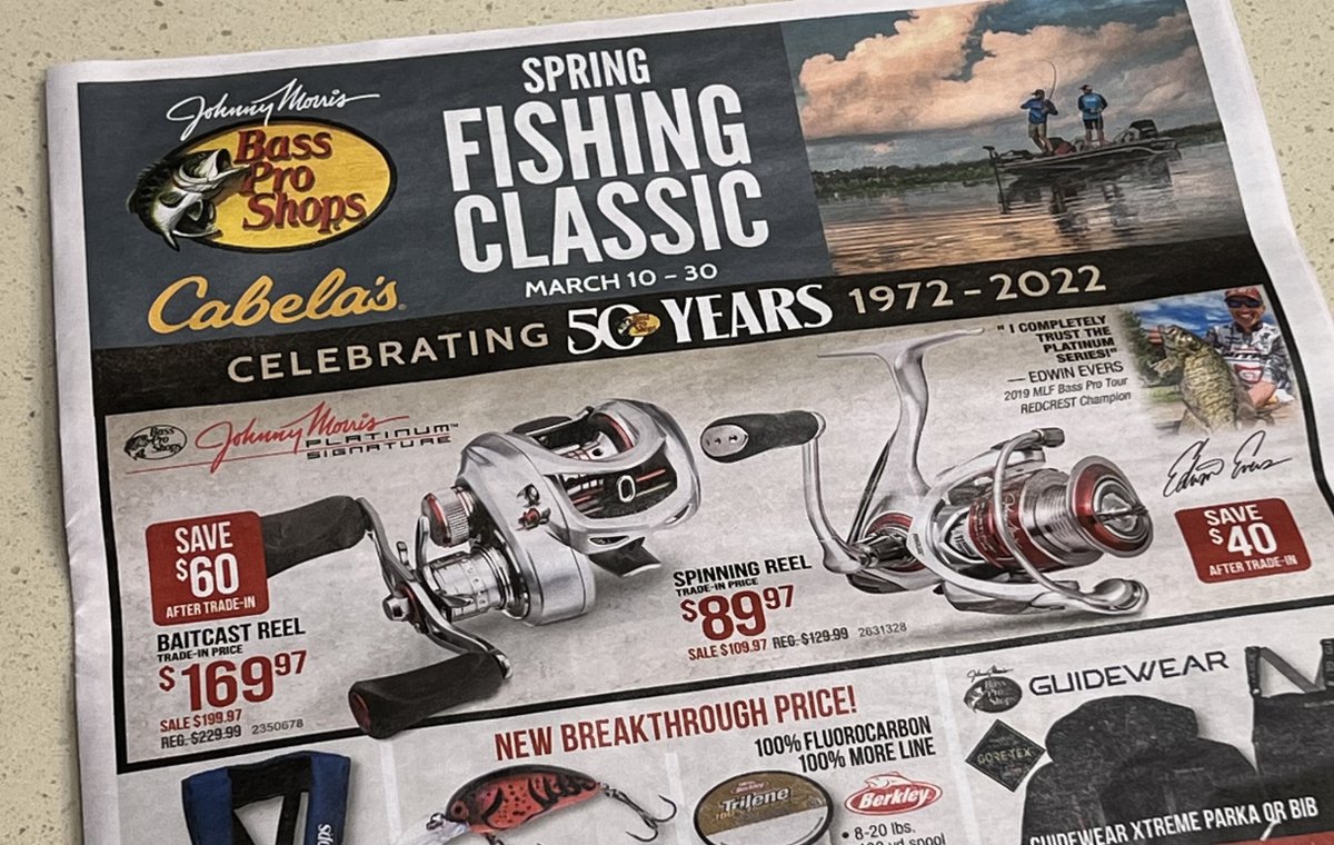 365Charters's tweet image. Cabela’s and Bass Pro Shops Fishing Classic sale happening now till the 30th. Really good deals! #bestrodsonearth #stcroixrods @stcroixrods #humminbird #minnkotamotors #bassproshop #teamcabelas