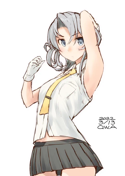 ノースリーブ野分のわき

#艦これ版深夜の真剣お絵描き60分一本勝負
#艦これ版真剣お絵描き60分一本勝負_20220313 