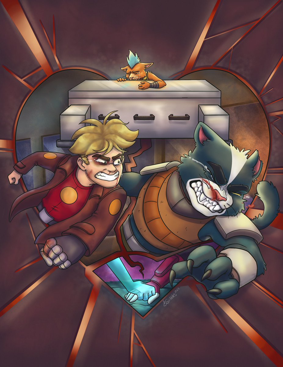Bflyscribbles's tweet photo. I’m so happy to finally share my Final Space season 3 fanzine piece! Can’t tell you how honored I was to be able to work with one of the most memorable eps of the season!Had a blast making it and I’m super proud of how it turned out!💔🔥✨
@FinalSpaceZine #finalspace #digitalart https://t.co/OYNPeBGWm2