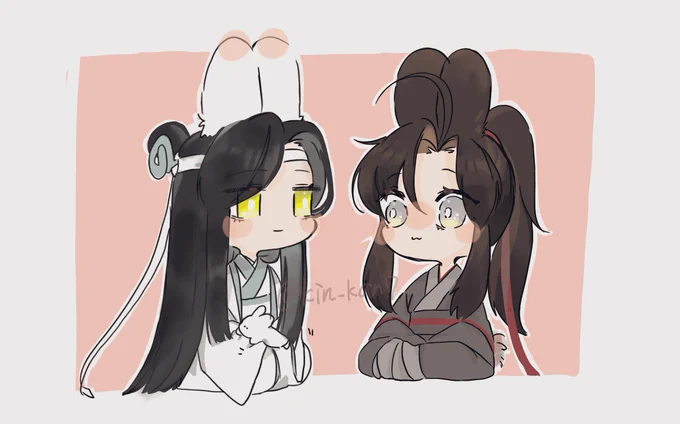 #忘羨 
#MDZS 

·並んでるのかわいい🐰🐰💕 