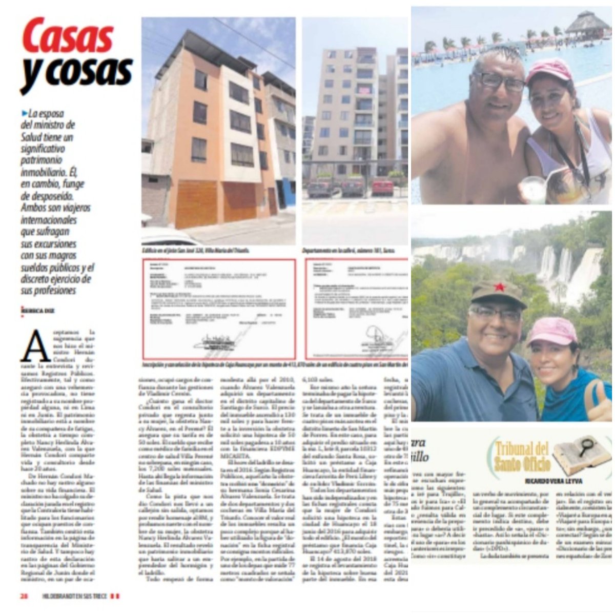 ensustrece's tweet photo. En @ensustrece: CASAS Y COSAS. Aceptamos la sugerencia que el ministro Hernán Condori nos hizo durante la entrevista y revisamos Registros Públicos. Efectivamente, tal y como aseguró con vehemencia, no tiene ninguna propiedad registrada a su nombre, pero su esposa sí. https://t.co/XYd3wqhnkl