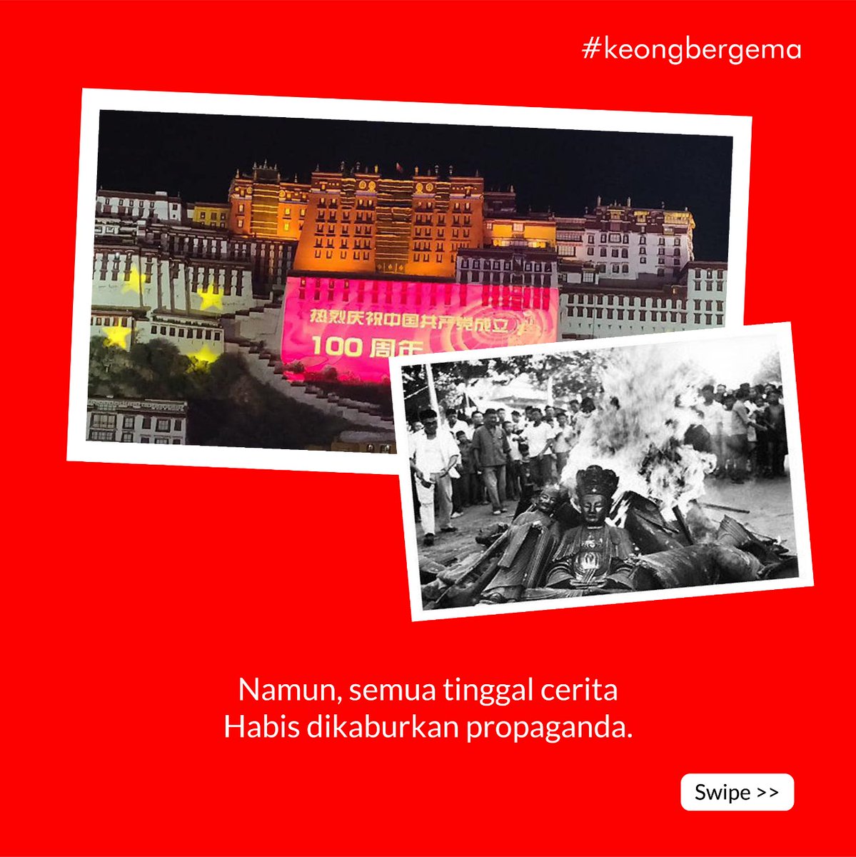 KeongBergema's tweet photo. Sebelum Cina masuk ke Tibet 1959, siapa sangka ini semua bakal terjadi? (2/3) https://t.co/F7ChbNfM79
