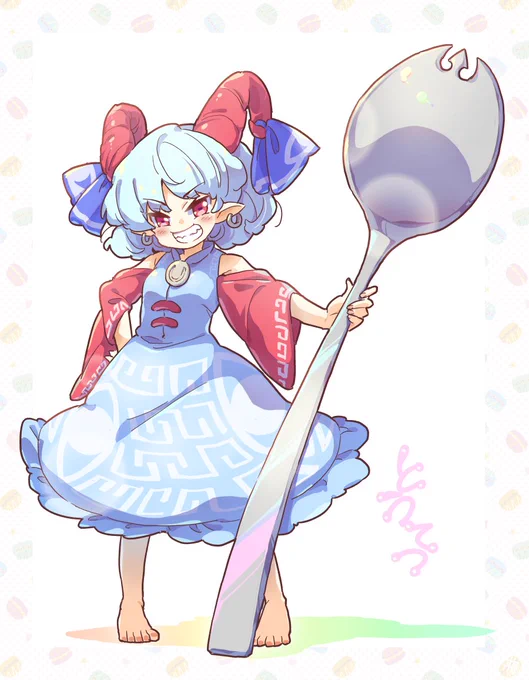 色塗り練習。
以前描いた饕餮をカラーにしてみました。
#饕餮尤魔 