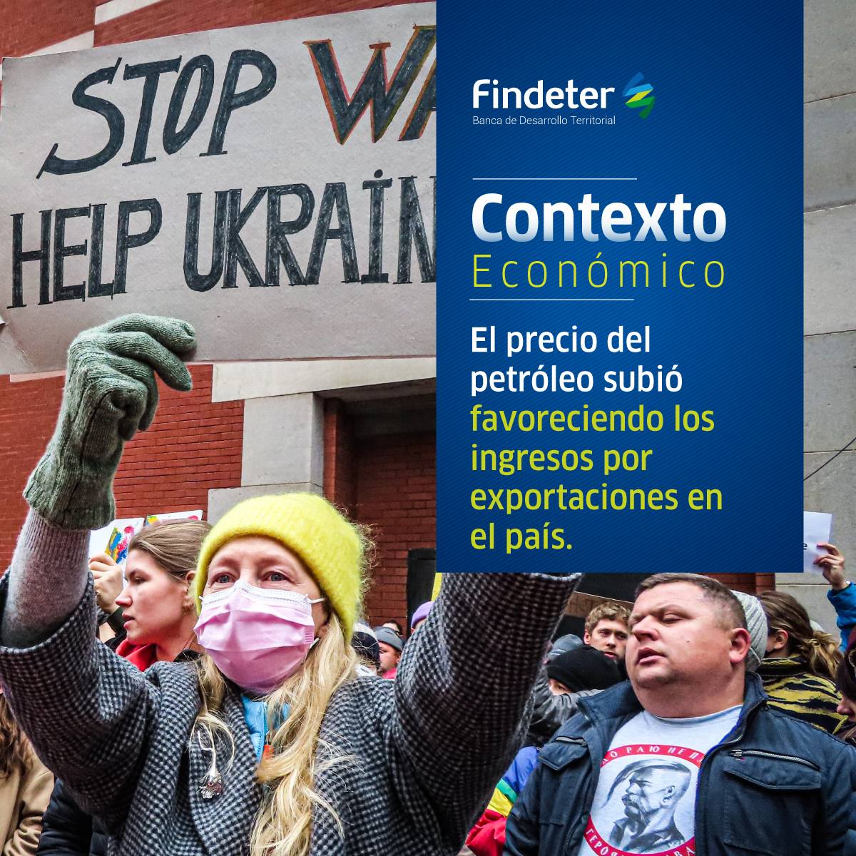 Findeter's tweet photo. En nuestro informativo #ContextoEconómico le contamos las implicaciones que tiene en Colombia el conflicto entre Rusia y Ucrania: https://t.co/Ni0l0v11OT @MinHacienda @SgomezSandra https://t.co/SCfeA8A5Rn