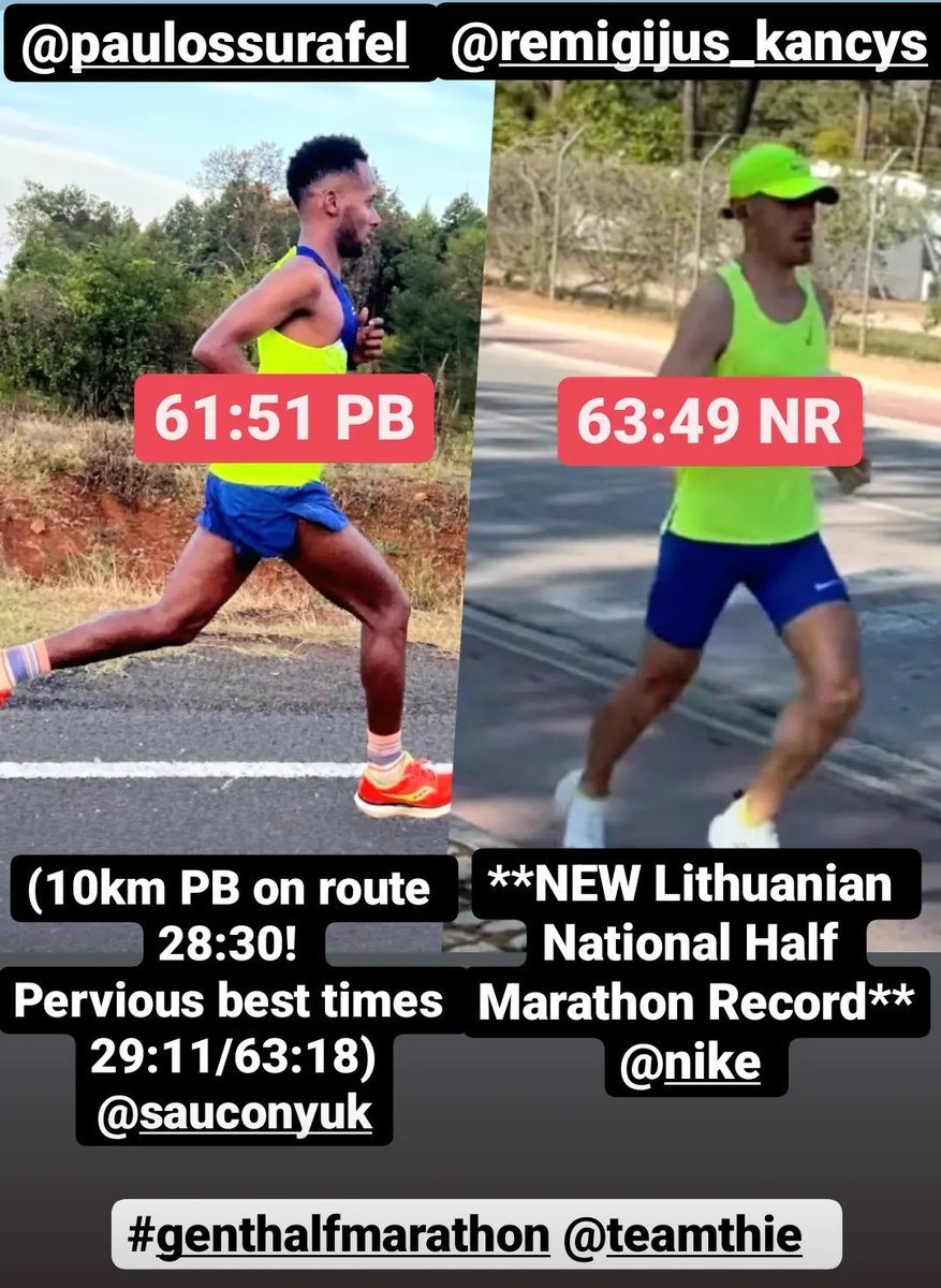 TeamThie's tweet photo. A coach always like it when a plan is coming together👊especially big personal bests &amp; national records, during a marathon training block💪
#RunHardBeStrongThinkBIG https://t.co/QwY3zKSsGh