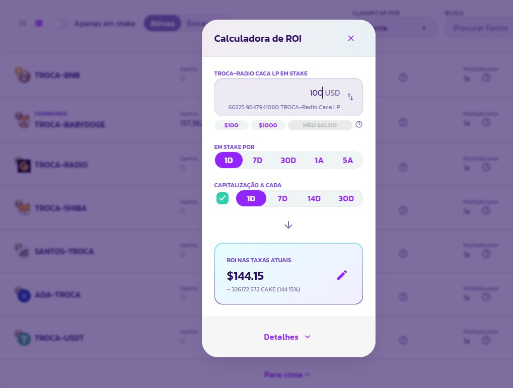 🚜  SITE:  troca.finance/farms
📣  Telegram :  t.me/trocaexchange
🔥  50% dos Tokens TROCA já QUEIMADOS.

📕  Contrato:  0x1cebccbfa48602705717d3304d83a66d5c267354