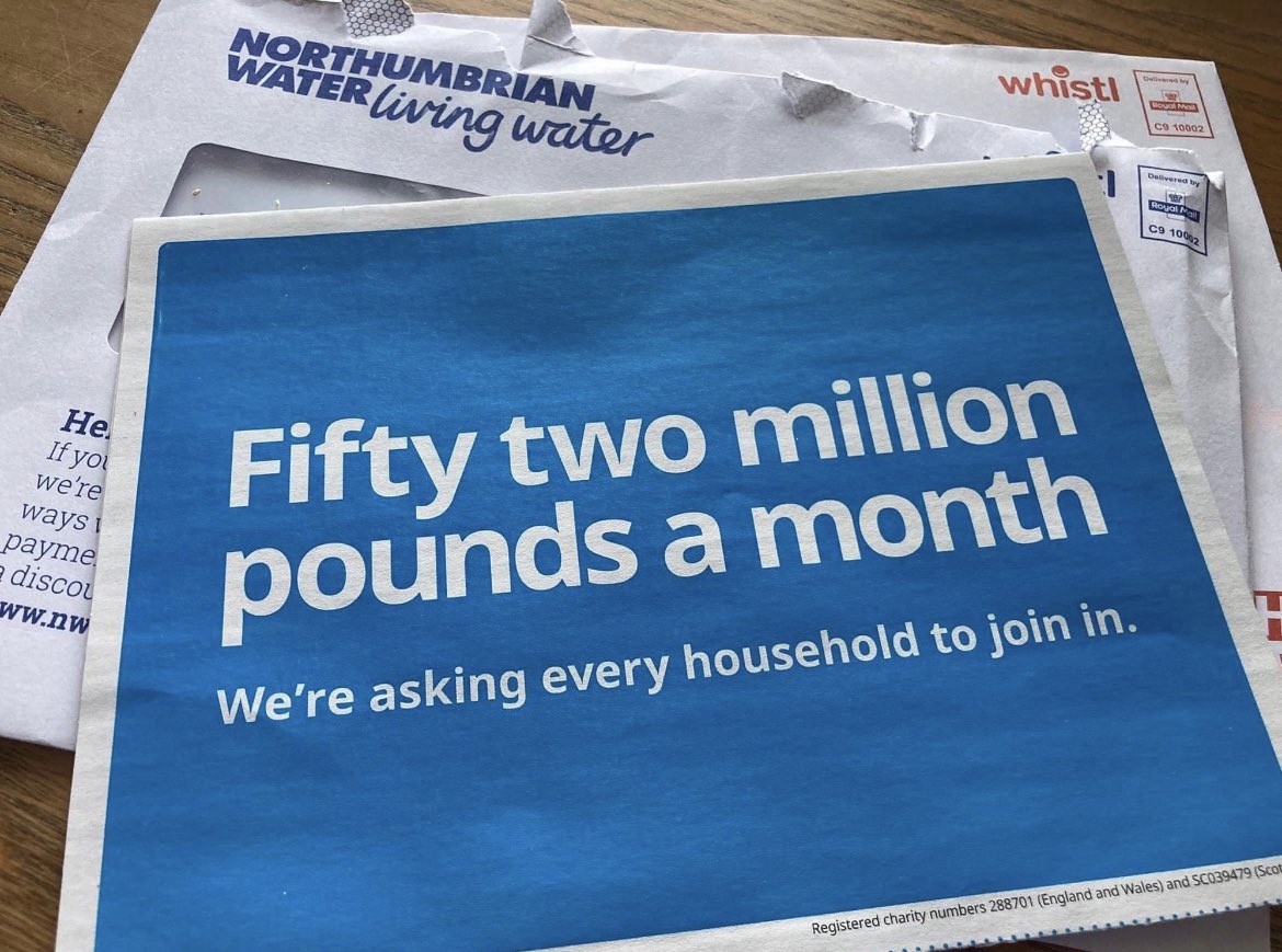 Just got my new water bill in the post