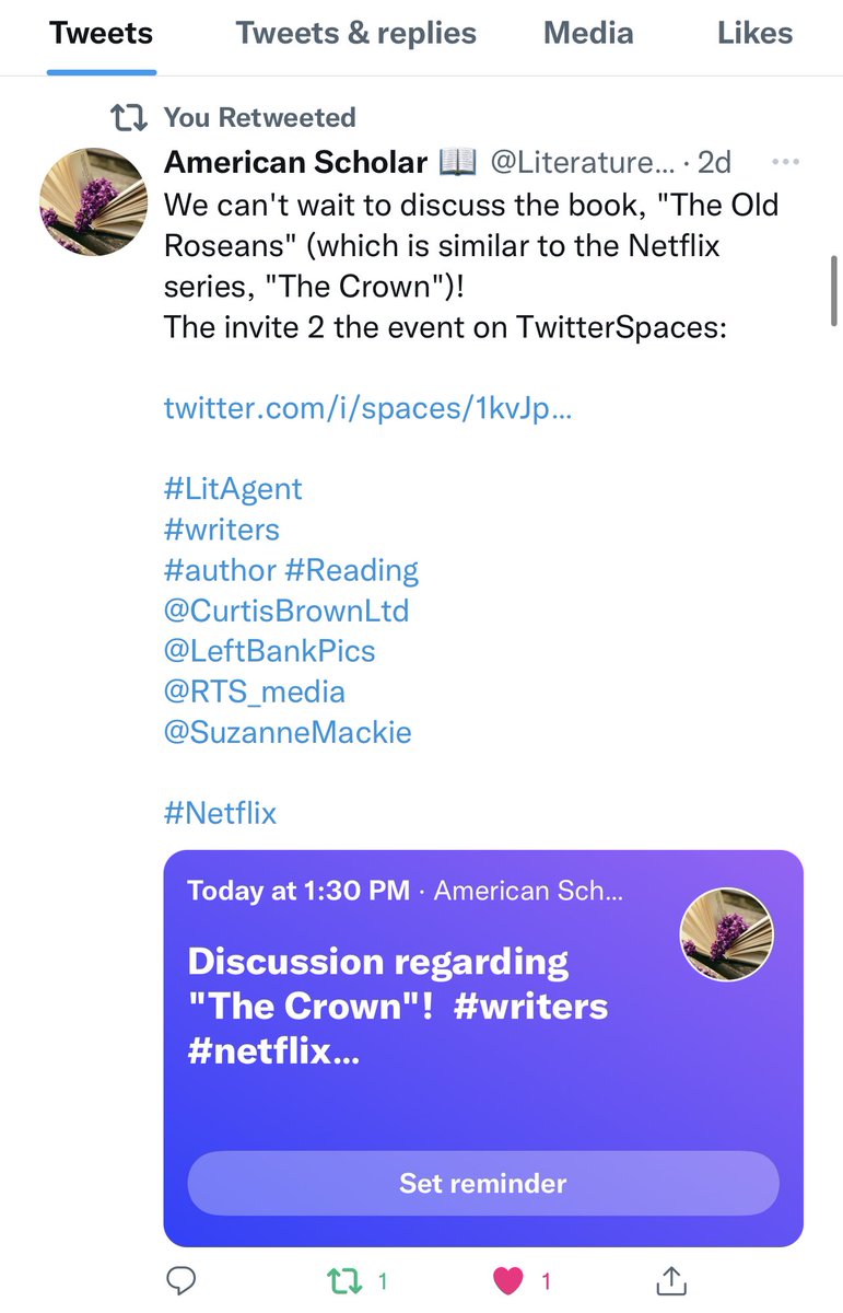 d_van_buren's tweet photo. Today—from 1:30 p.m. to 2:30 p.m. EST. 
.
DANI—A British actress reads an unforgettable version of the Teaser for “THE OLD ROSEANS” on Twitter Spaces. Here is the link to the TwitterSpaces announcement: https://t.co/sh7UXuEbyK  
.
You don’t need a Twitter account to listen✅✅✅ https://t.co/crXjESNKxx