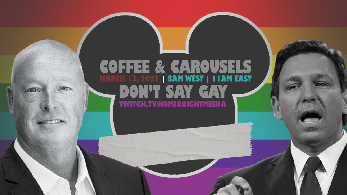 ModernMouseJosh's tweet photo. Join @realchrisjbeale and I this morning to talk about the crisis at Disney over Florida's HB 1557 #DontSayGay. We will be live on twitch soon!

8am West | 11am East
https://t.co/CgaXZmCQ0J https://t.co/Mz1oLVZXhi