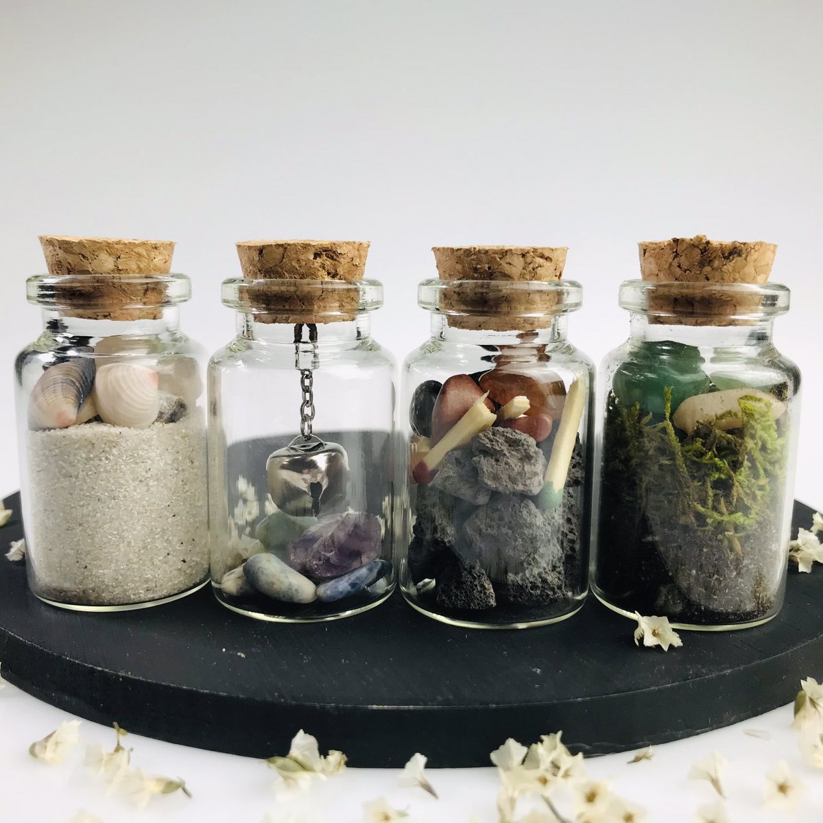 ThirdEyeLuna's tweet image. New Chunky adorable Witches Elements Jar sets now available on my Etsy! Take your elements anywhere you go! 🌎🌊💨🔥 #elementalwitch #spelljar #spelljars #elementjars #travelaltar #handmade #etsy #etsyshop #witch #witchcraft 

etsy.me/3HcwFwf