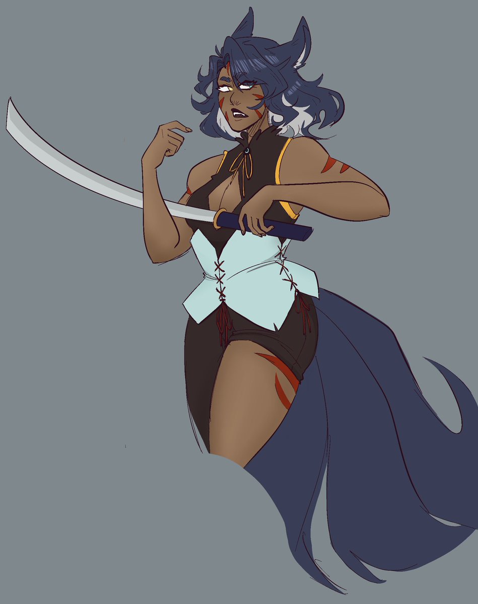 Rendered as much as my patience would allow. She doesn’t have a name yet