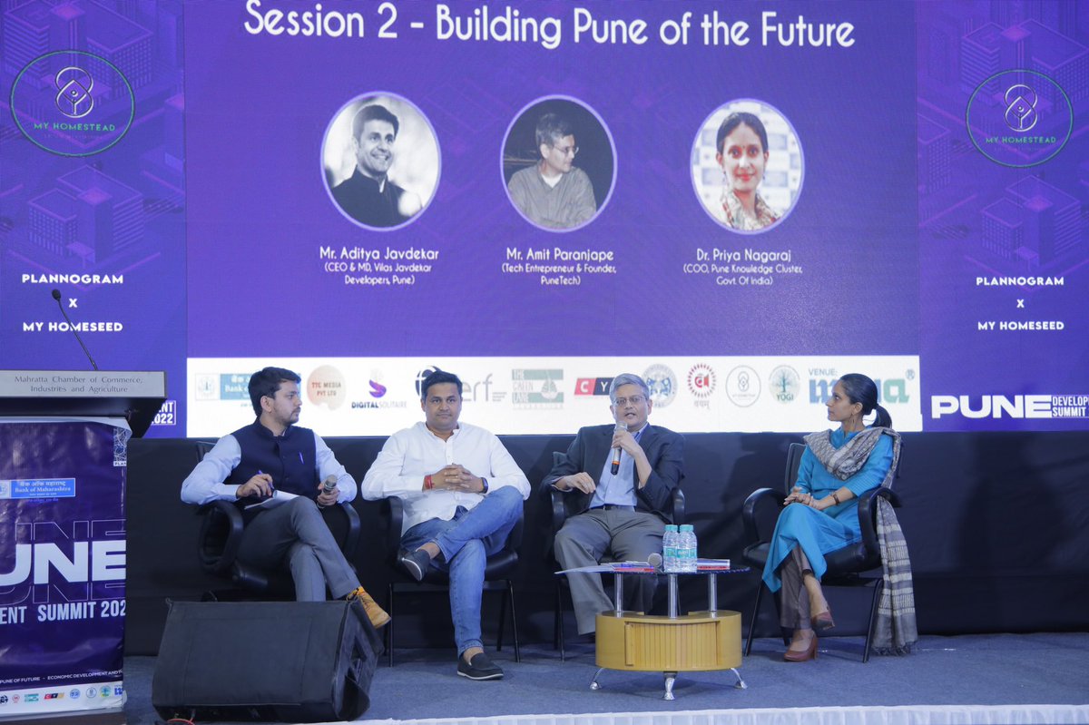 kunalstilak's tweet photo. The Pune Development Summit hosted bureaucrats, business and thoughts leaders &amp; veterans from the planning domain to discuss Pune’s Development Decade. Over 3 sessions, a need for sustained coordinated effort amongst various governing bodies was recognised to level up Pune City. https://t.co/NFAFUMNYYx