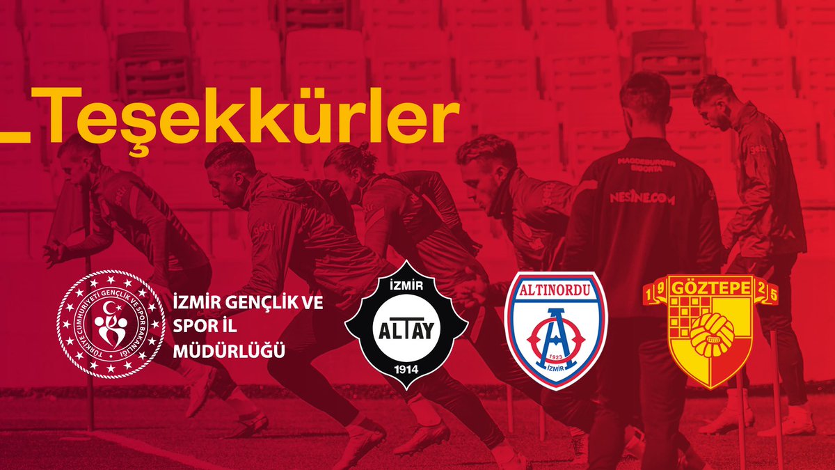 Galatasaray SK (@galatasaraysk) on Twitter photo Teşekkürler İzmir Gençlik ve Spor İl Müdürlüğü, <a href="/AltaySporKulubu/">Altay Spor Kulübü</a>, <a href="/AltinorduFK/">Altınordu FK</a>, <a href="/Goztepe/">Göztepe Spor Kulübü</a>
🔗 galatasaray.org/haber/kulup/iy… Teşekkürler İzmir Gençlik ve Spor İl Müdürlüğü, <a href="/AltaySporKulubu/">Altay Spor Kulübü</a>, <a href="/AltinorduFK/">Altınordu FK</a>, <a href="/Goztepe/">Göztepe Spor Kulübü</a>
🔗 galatasaray.org/haber/kulup/iy…