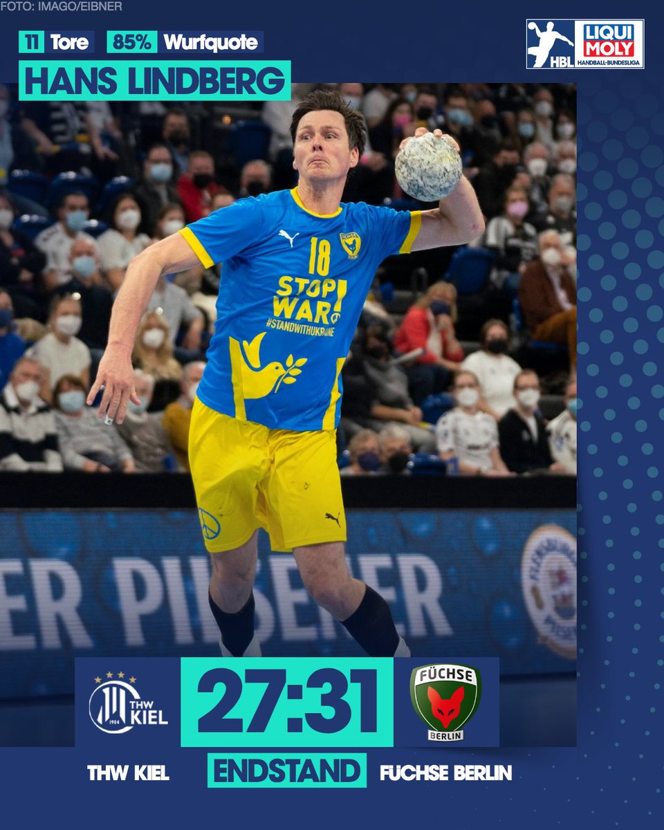 DAIKIN_HBL's tweet photo. Was ein Topspiel! Die @FuechseBerlin gewinnen zum ersten Mal überhaupt in der Geschichte in Kiel! 🥳😎 #LIQUIMOLYHBL #Handball #Topspiel https://t.co/j2MZcdBb3i