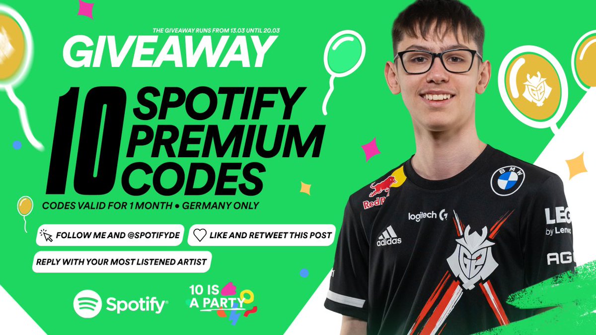 Letshe00's tweet photo. Got 10 Spotify premium Germany codes to give away 🙏 - Follow @SpotifyDE and me - Like + RT - Reply with your top artist https://t.co/CBcyfenk2d