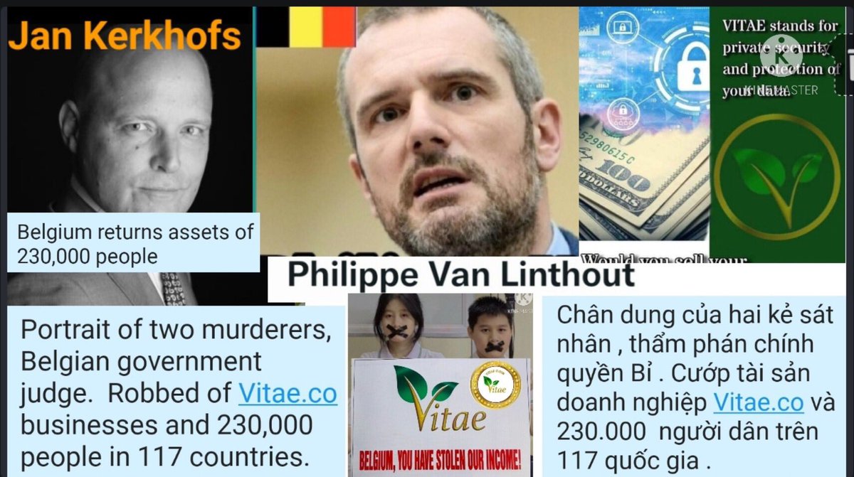 tuyetnguyen2310's tweet photo. @EUCourtPress @Europol @fodspfbosa @BelgiumMFA @federalepolitie @BelOecdUnesco @BelgiumUN @alexanderdecroo @MonarchieBe @FOD_Justitie @hrw    @jior4justice   @belgiumintheUSA
1. BELGIUM, GIVE US VITAE BACK!
2. BELGIUM, YOU HAVE STOLEN OUR INCOME!
3. BELGIUM, WE ARE NOT VICTIMS! https://t.co/YZN1RT0EaH