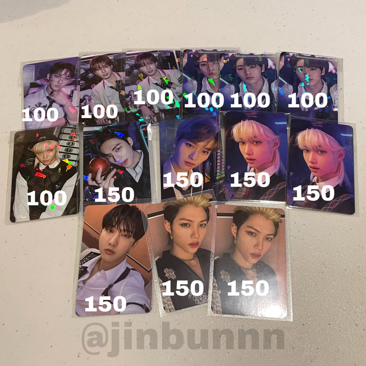 jinbunnn's tweet photo. (Plz rt) ✧ พร้อมส่ง ✧

😈การ์ด christmas evel
ฟิลิกซ์ ฮยอนจิน ฮัน ไอเอ็น ชางบิน ลีโนว

😈No easy
ชางบิน ฟิลิกซ์ 

😈lucky draw soundwave 
ฟิลิกซ์ ชางบิน ฮัน ลีโนว ไอเอ็น 

ราคารวมส่งแล้วตามรูป 

สนใจหรือดูรูปเพิ่มเติมทักdm ค่า ☺️ #ตลาดนัดstaykids #ตลาดนัดเด็กหลง https://t.co/RMuvGmYjxP