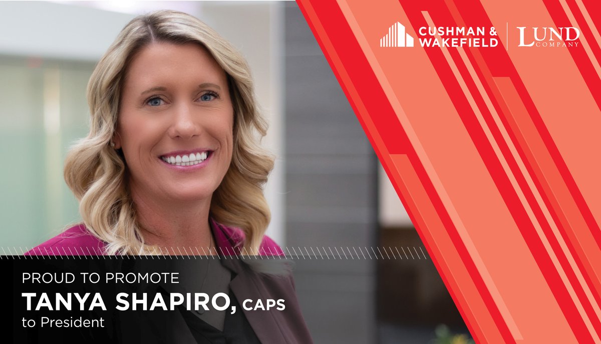 TheLundCompany's tweet photo. With more than 20 years of leadership and extensive commercial real estate experience in local and national property management organizations, Tanya Shapiro has been named president of Cushman &amp; Wakefield/The Lund Company.
https://t.co/TZnxOCwSaV https://t.co/KAYwlkp0tD