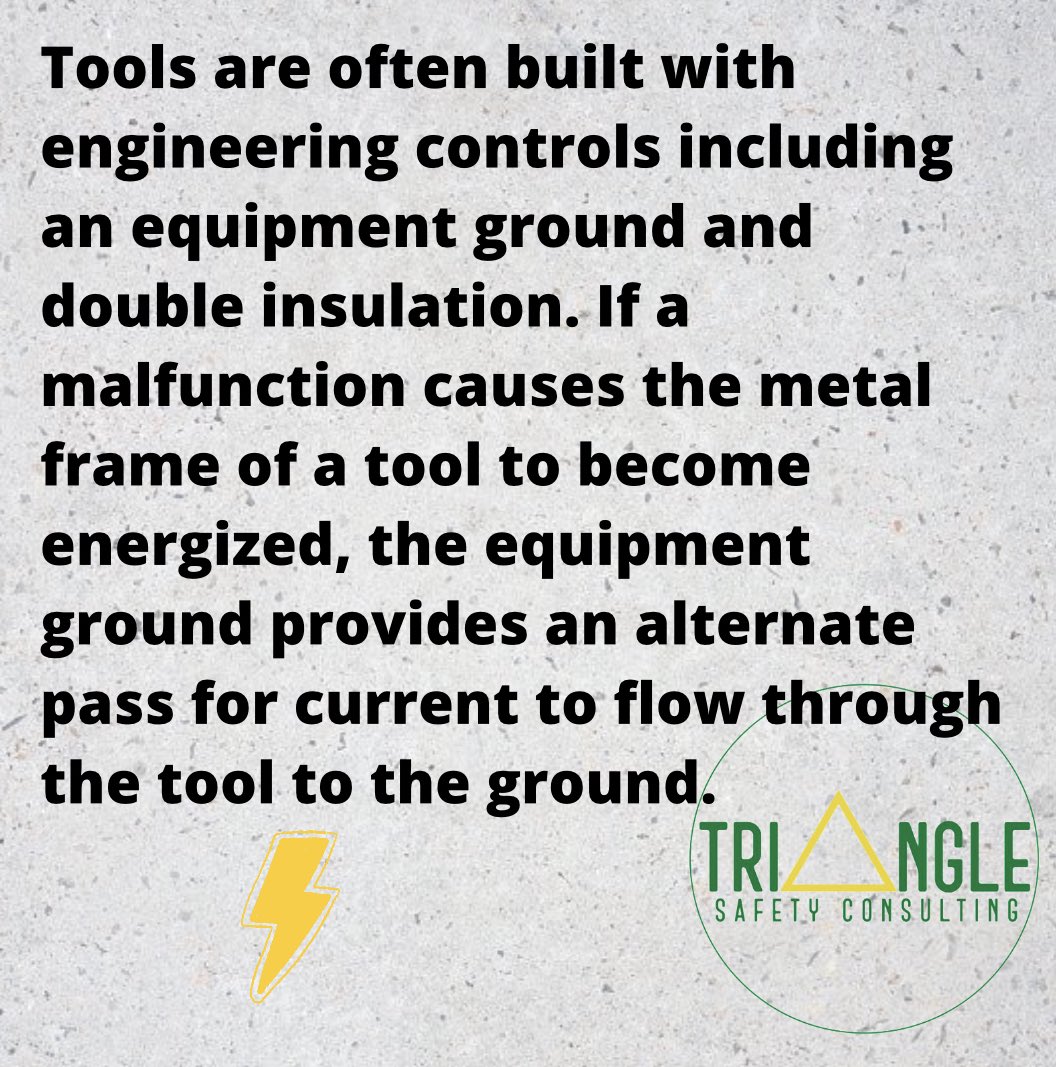 ⚡️Ensure your electrical tools have a ground or double insulation•
#safetyfirst #safetycareer #safetymanagers #safety #safetytips #safetypro #safetyprofessionals #osha #oshaapproved #occupationalsafety  #arcflash #electricalsafety #electrical #electricalsafetytraining #csp