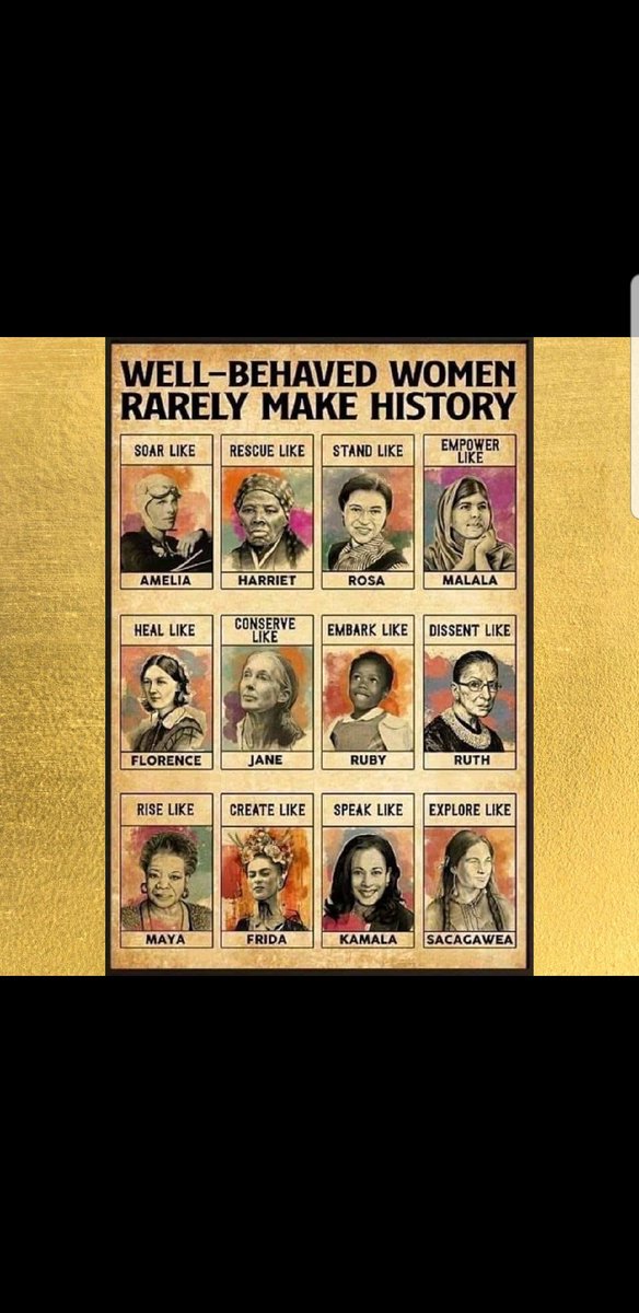 MissDMarieJohn's tweet photo. This is for my fellow women, that are told "your too assertive","your too loud", "your too aggressive". ๐
No!!
Keep doing you ๐ช
'Well-behaved women rarely make history' ๐
#women #notomisogymy #keepdoingwhatyourdoing โค https://t.co/TakACRGvsX