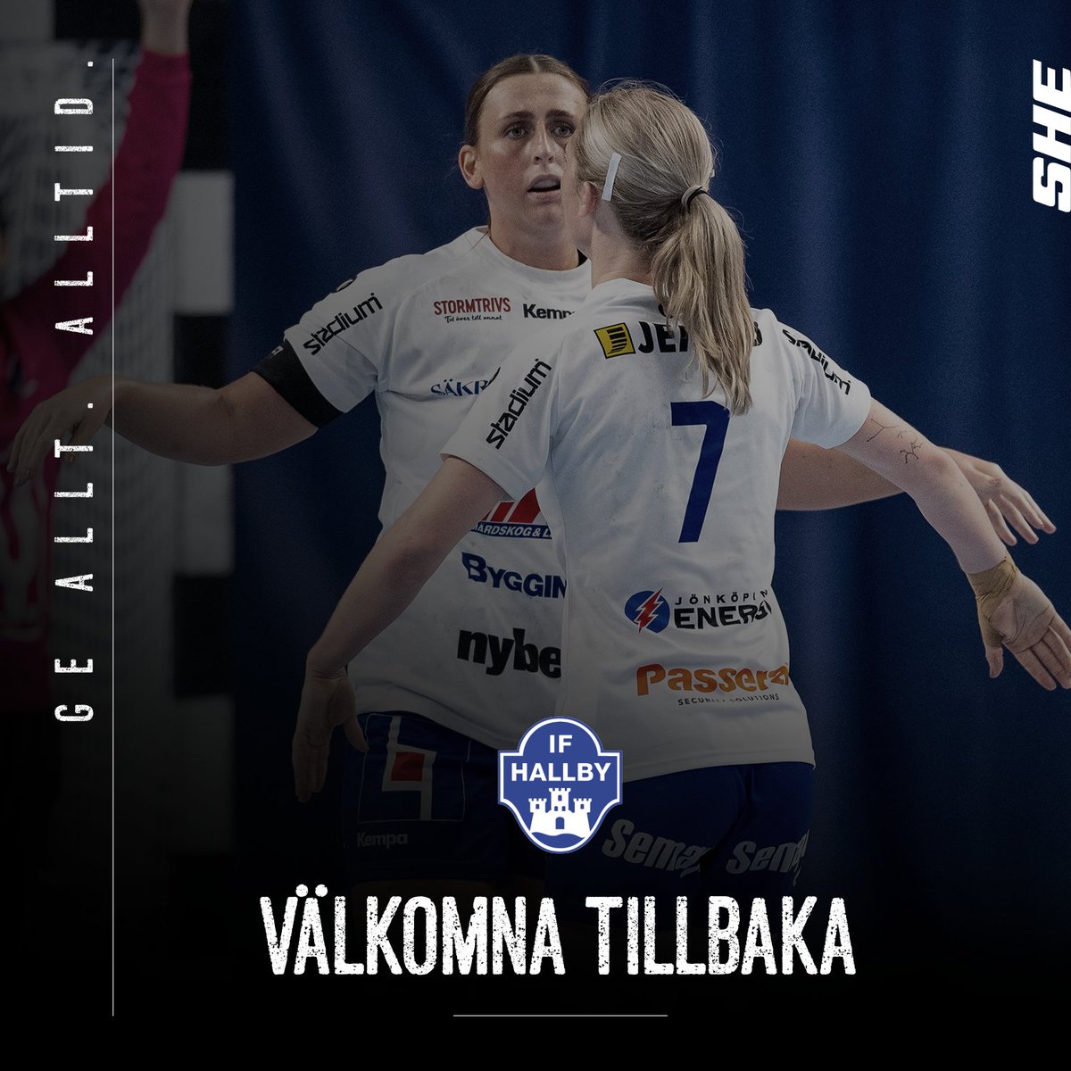 HBL_dam's tweet image. 💥| Hallby tillbaka i finrummet!

Vi säger stort grattis och välkomna tillbaka till IF Hallby som med dagens seger hemma mot Tyresö Handboll tar klivet upp till SHE. 

Hallby tillhörde högstaserien säsongerna 2002/03 och 2005/06. 

#ifhallby #she