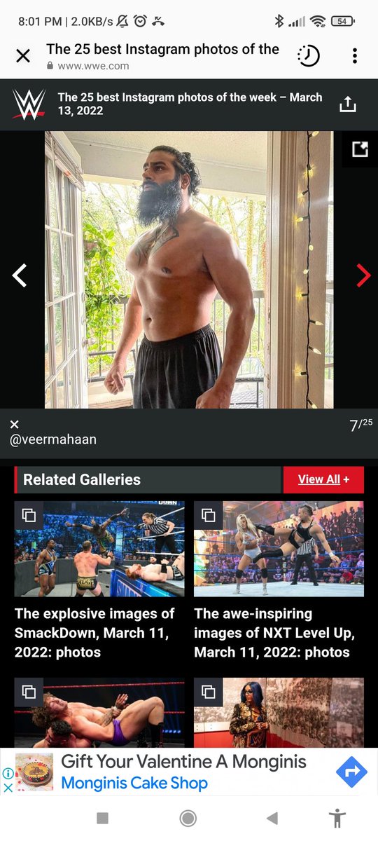 amaanaden's tweet photo. Everybody making mems on @VeerMahaan  
look where actually he is 
And now I'm getting hyped for his return on television 
All the best 
#WWERaw 
@wrestle_chatter https://t.co/ytuNblnCcU