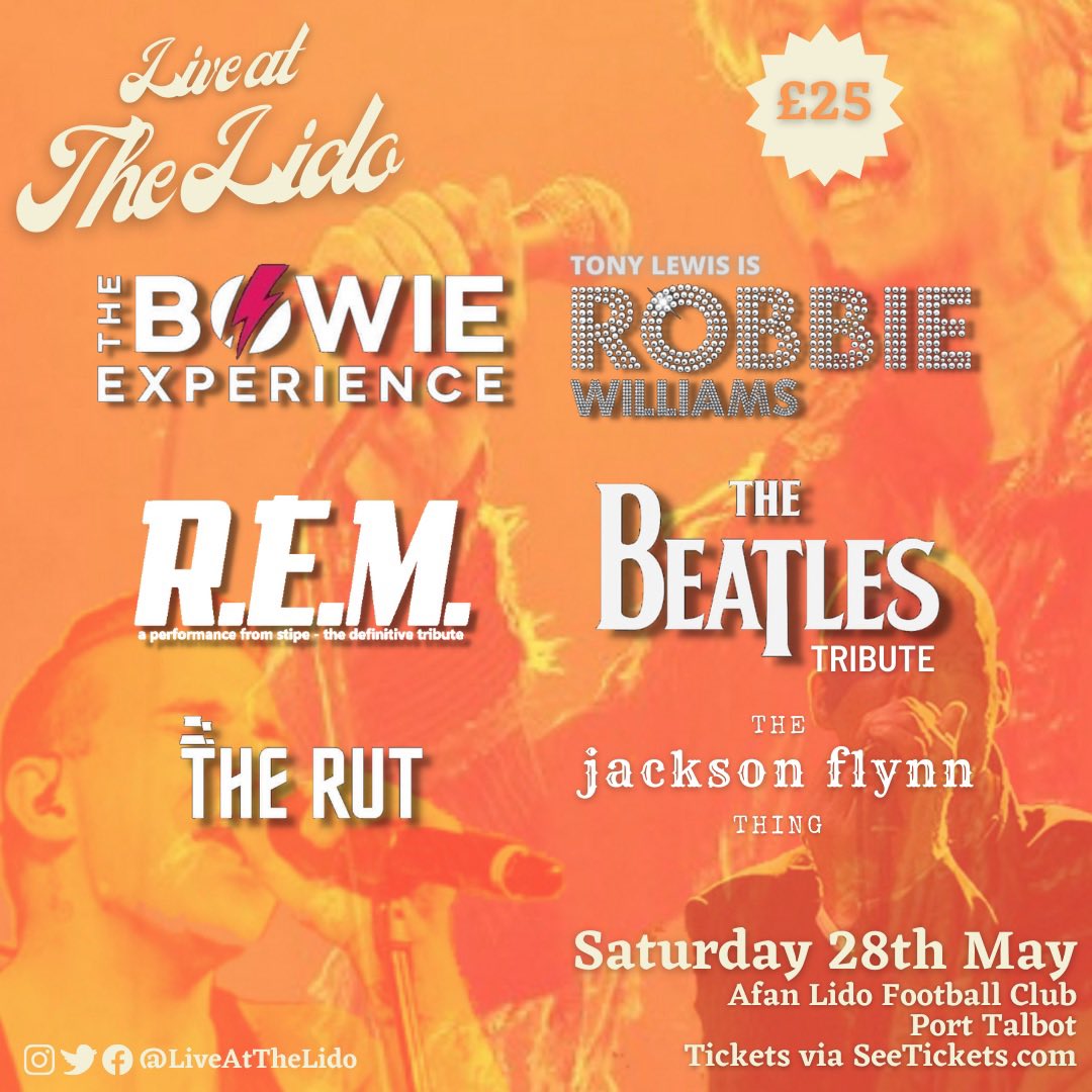 LiveAtTheLido's tweet photo. Just look at it, it’s shaping up to be a day to remember, isn’t it?

Drop us a message now to secure your ticket, do it now and help support local businesses! 

@bowieexperience 
@StipeREMtribute 
@tonyasrobbie 
@JacksonLucitt 

#LiveAtTheLido
#TributeFestival https://t.co/oGIgYj7H8m