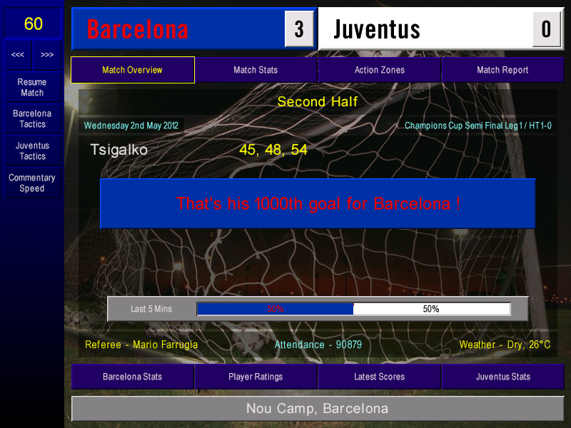 champazzo's tweet image. What a way to bring it up, would usually stop the save here but as it's so close to the end of the season we will finish up. Spain goes quickest, is it because of the calibre of players you can bring in? @champmegasave