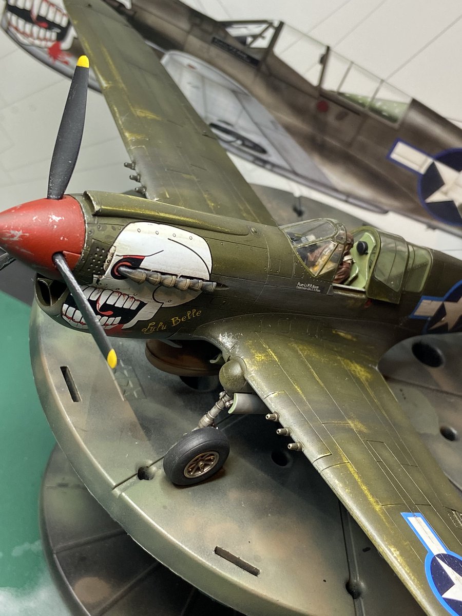 seanmh1945's tweet photo. Hobby2000 1/48 P40N Warhawk (Lulu Belle) Col.Philip Adair, 89th fighter Sqn 1944 🇺🇸 #P40Warhawk #Hobby2000 https://t.co/dVKWIip1OU