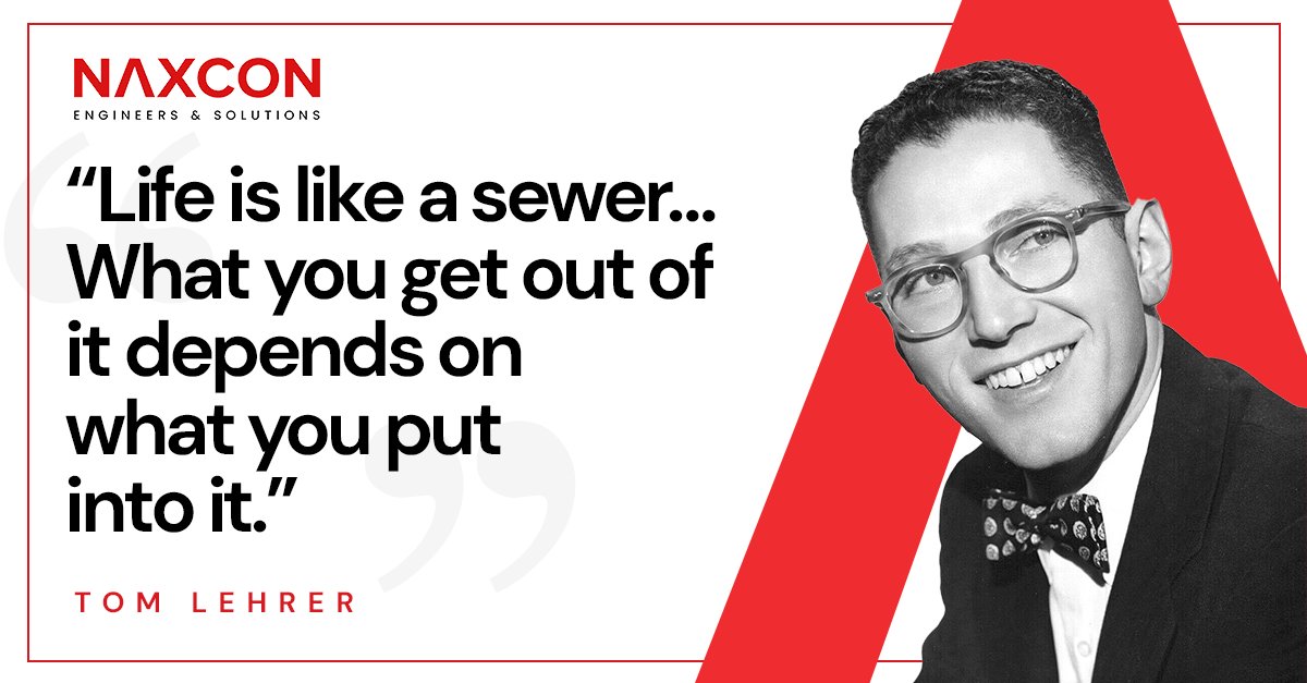 naxcon_'s tweet photo. Quote of the week! ⭐

#quote #motivation #motivationalquote #team #tomlehrer #sewer #lehrer #motivationquote #teamquote https://t.co/Kjxf5KZ8E9