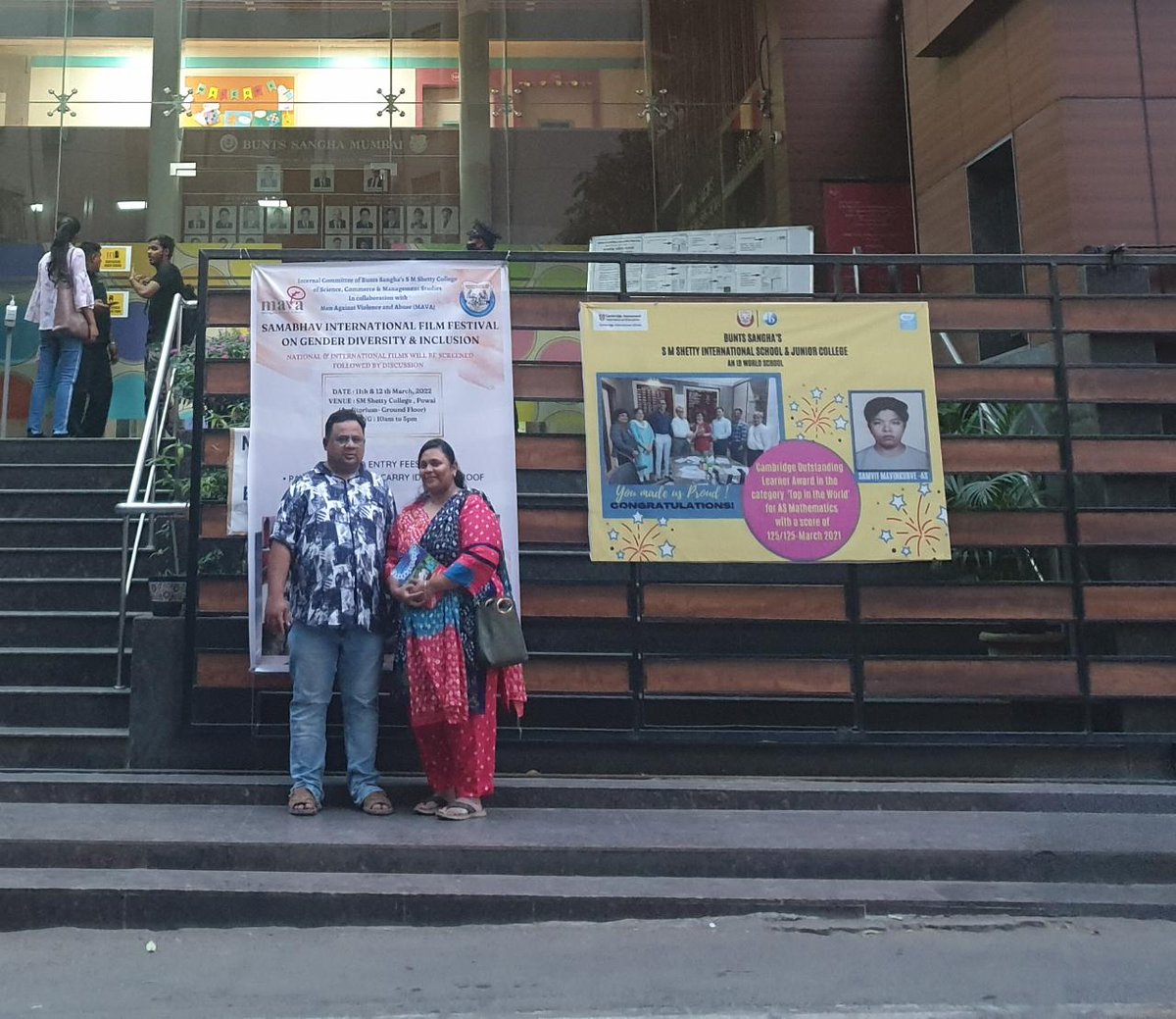 urfonline's tweet photo. Amrin Moger attended Samabhav International film festival on Gender diversity &amp; Inclusion at SM Shetty College Powai. A joint initiative of #MAVA. 

Met extremely energetic and confident youth who are ready to break gender stereotypes!

#UniversalReachFoundation #URF #URFonline https://t.co/seuTJwVYDe