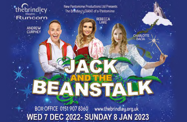 This year's #panto <a href="/TheBrindley/">The Brindley Theatre</a> is JACK AND THE BEANSTALK starring <a href="/andrewcurphey/">Andrew Curphey</a> <a href="/beckylake24/">Rebecca Lake</a> <a href="/inadisneyway/">Charlotte Dacia</a>