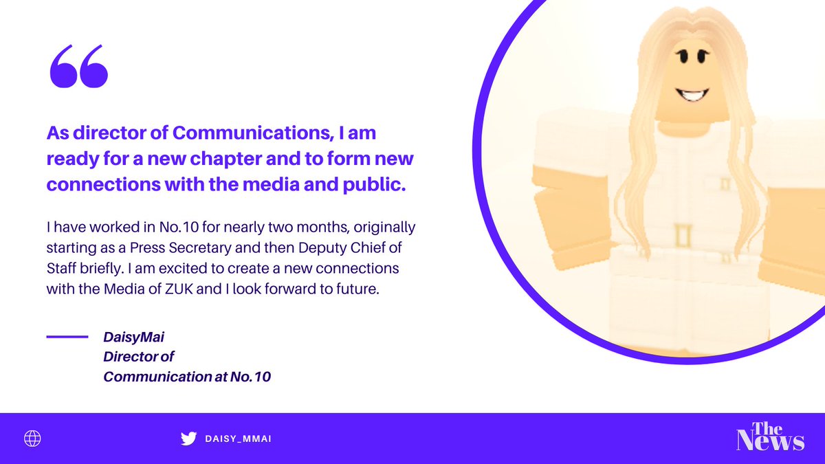 Daisy_MMai's tweet photo. No.10 DS | Director of Communications https://t.co/IP4gdbBRiV