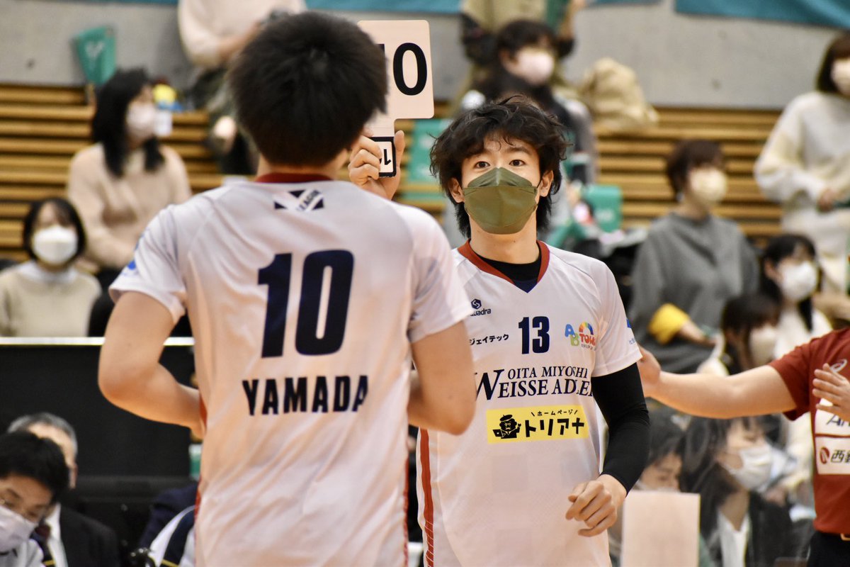 vb_ykh's tweet photo. .

#大分三好ヴァイセアドラー 
#山田滉太 選手 #久保田雅人 選手

. https://t.co/OZnLRxxozL