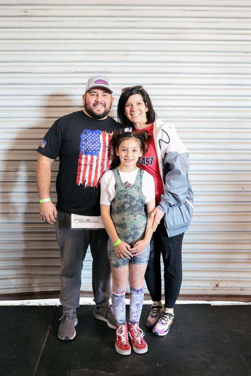 CoachJoe_Ryan's tweet photo. Analise knocked her first ever meet out of the park.
She went 7/9. Setting the state squat record, tied the bench record & tied the deadlift record. Totaled 102.5kg breaking the total state record for her weight class! She placed 2nd in her age division (8-13yr)
#AnaBeast https://t.co/DHbcsBhox8