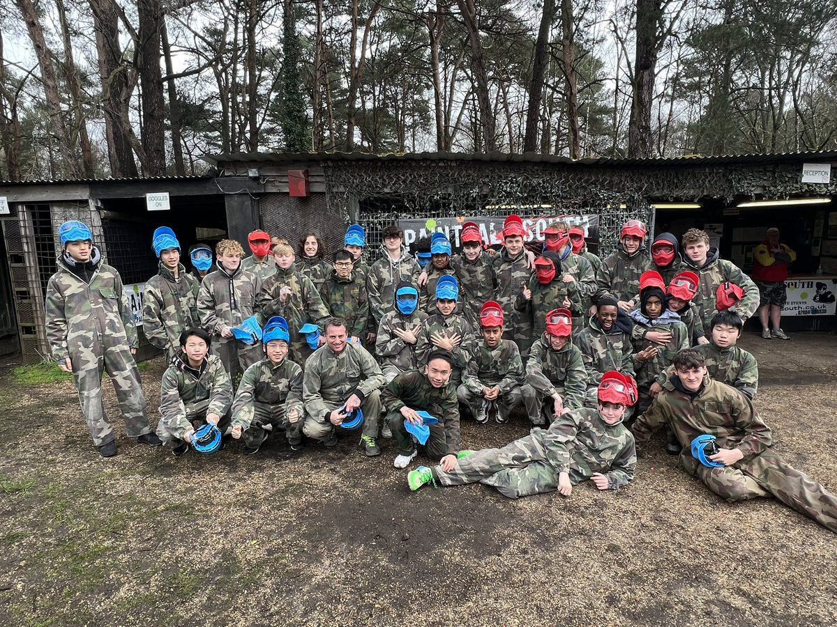 StBonifaceHouse's tweet photo. St Boniface Paintball. An amazing day by all. Thank you Mr D, Mr Jacob &amp; Ms Farley for coming along. Boni boys were brilliant with lovely comments from the venue. Team blue were the victors over all. A great boarding trip. @WSBoarding @Warminster1707 https://t.co/Kg8pR9bVan
