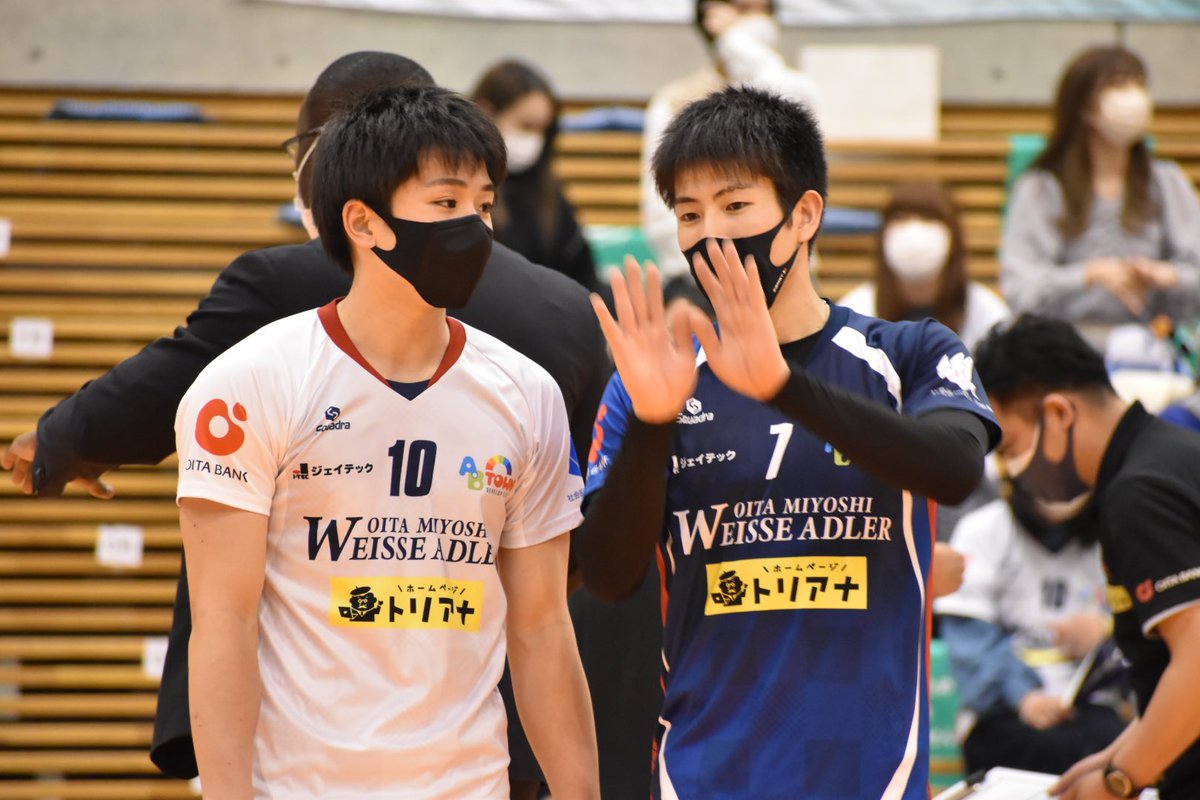 vb_ykh's tweet photo. .

#大分三好ヴァイセアドラー 
#山田滉太 選手 #小川峻宗 選手

. https://t.co/X6k0GIMo3s